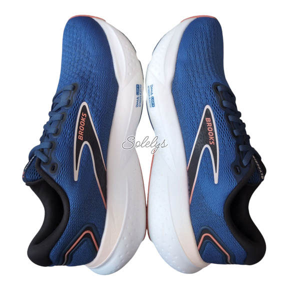 Brooks Glycerin 21 Womens 9.5 Blue Icy Pink Rose Road Running Comfort Sneaker - Picture 11 of 12